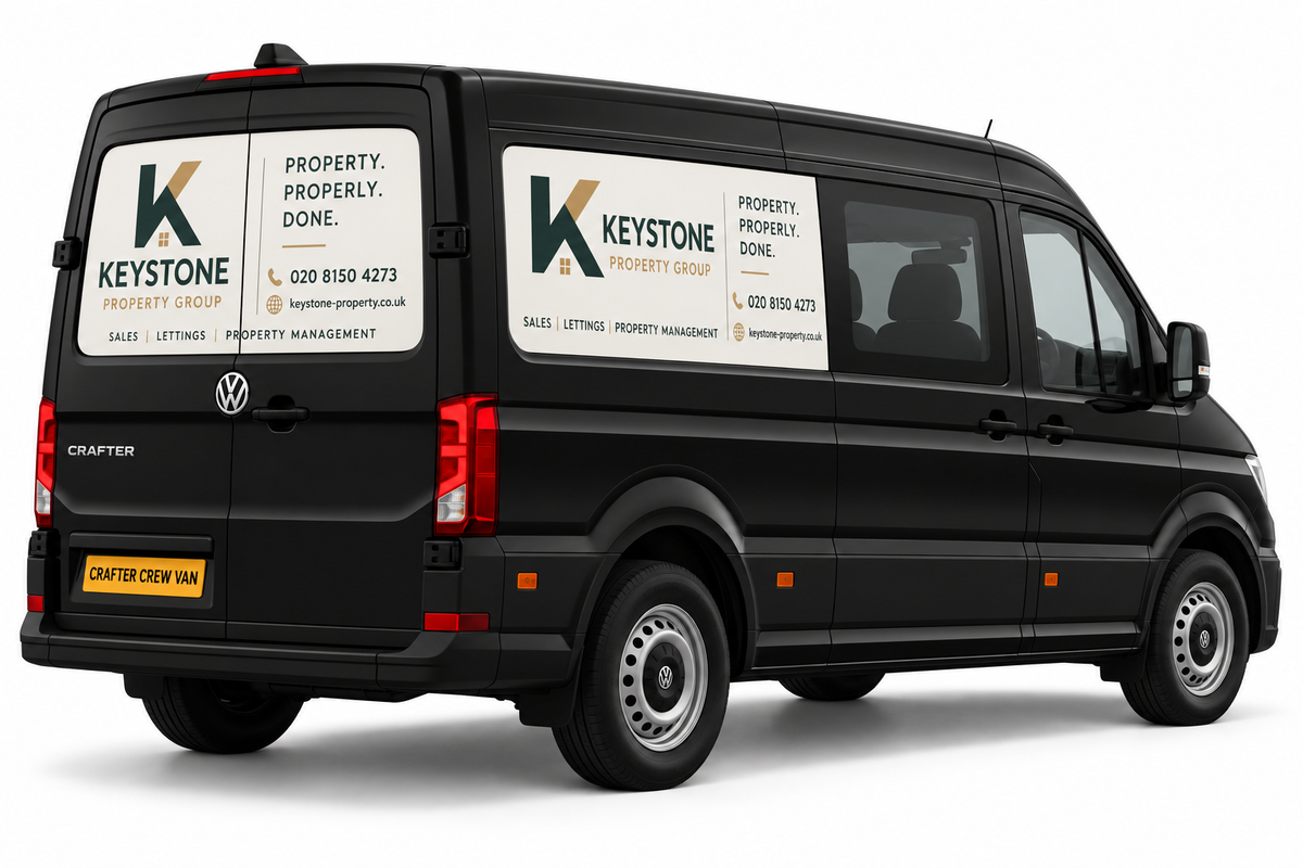 Volkswagen Crafter Crew Van Magnetic Signs