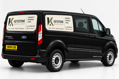 Ford Transit Custom Crew Cab Magnetic Signs